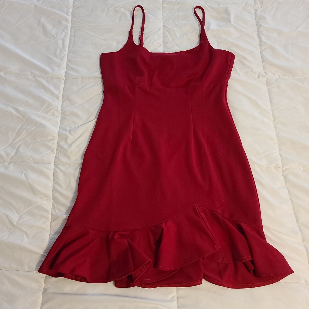 NWOT red lulus dress